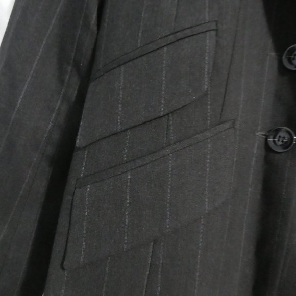 L'OFFICIEL | size 4 | Womens Striped Brown Blazer | Suit Jacket | Made in Canada - Picture 9 of 16